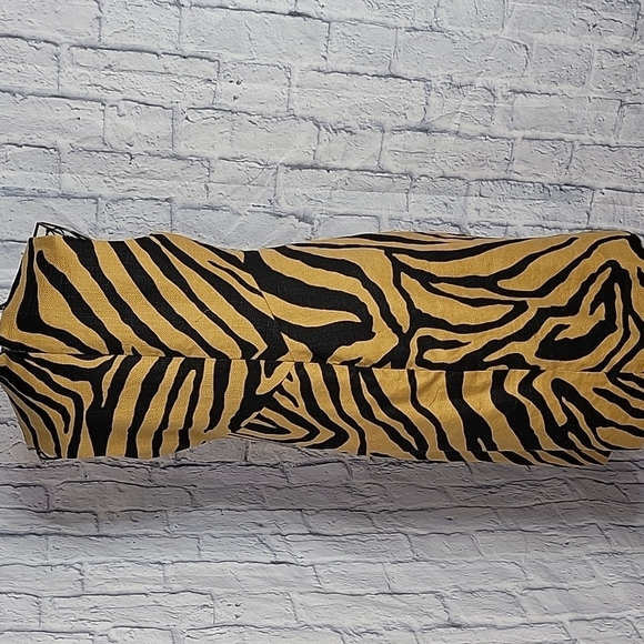 ANNE KLEIN Black and‎ Gold Leopard Print Dress Size 2 - Picture 6 of 7